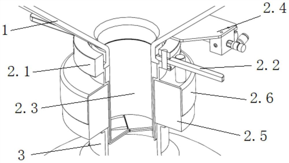 一种用于粉料装填等静压成型模具的料仓出料口截流阀