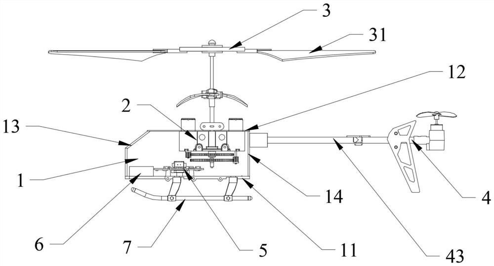 具有桨叶连接器的共轴双桨结构无人机
