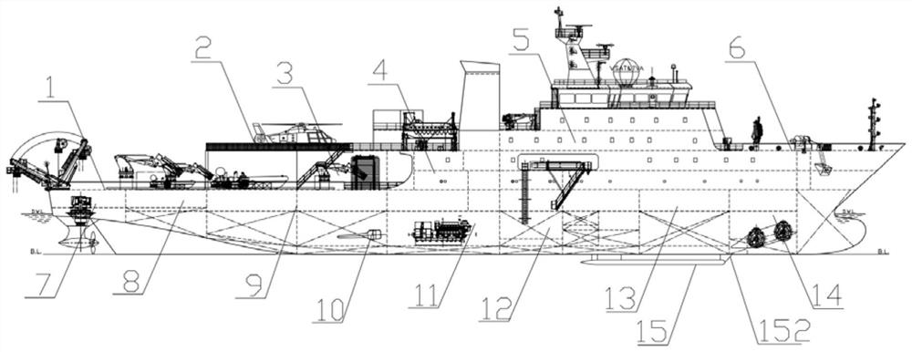 大型远洋海道测量船
