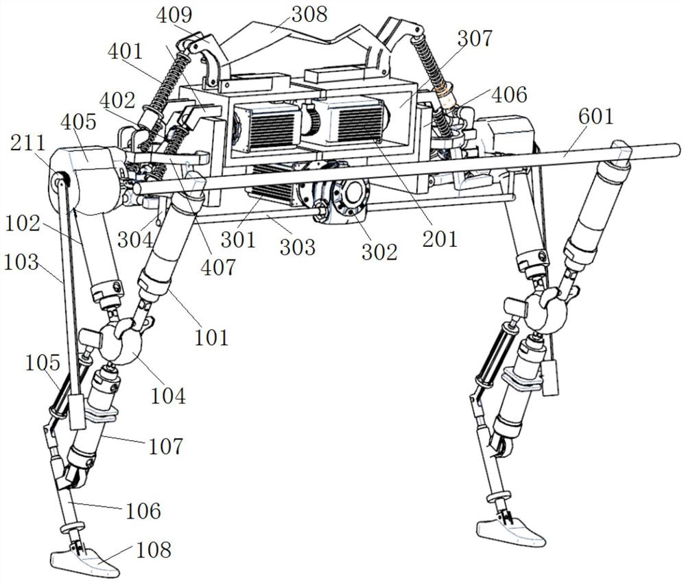 一种行走机器人腿部结构