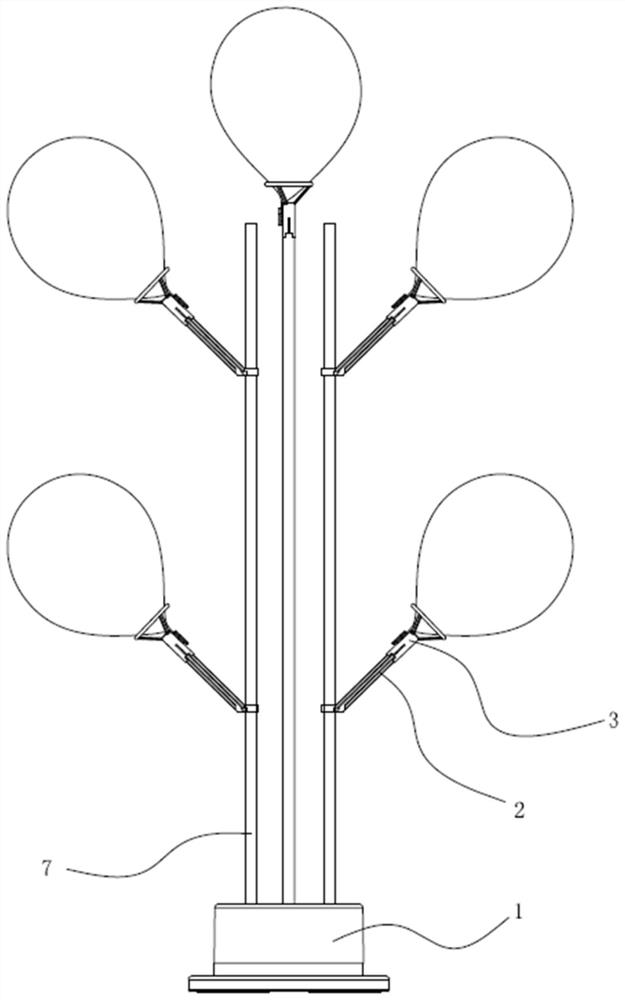 一种直插式LED气球架