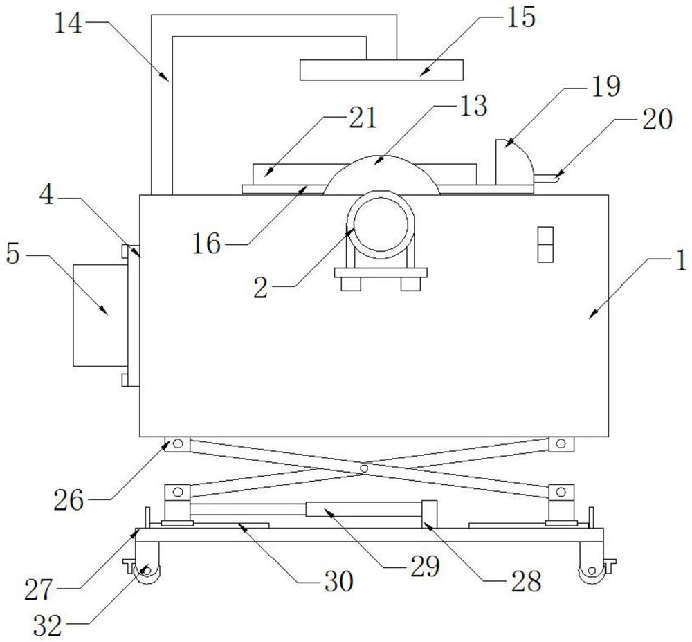 一种具有粉末回收功能的节能建筑填充墙用加气块切割机