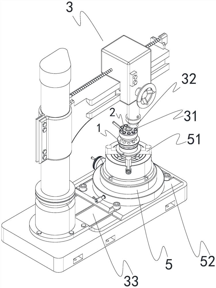 压片机转盘钻孔方法及应用在该方法中的同心定位装置