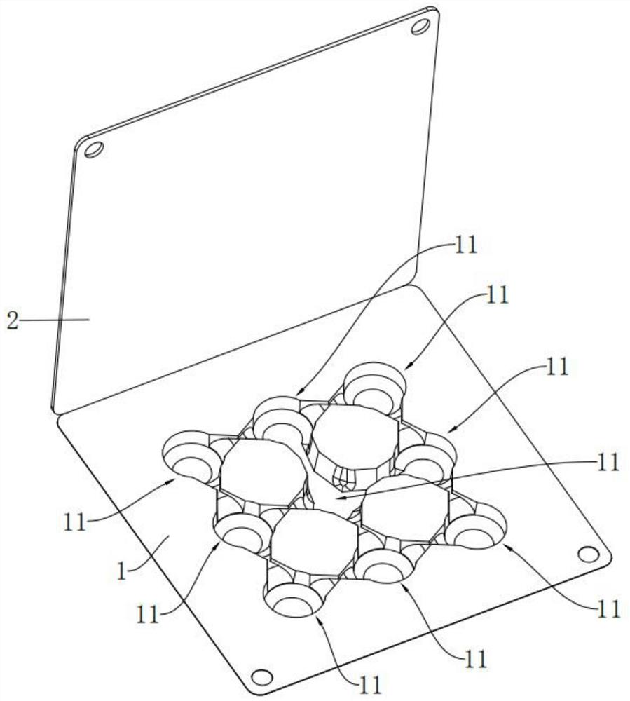 一种磁性数字微流体芯片及其装载结构