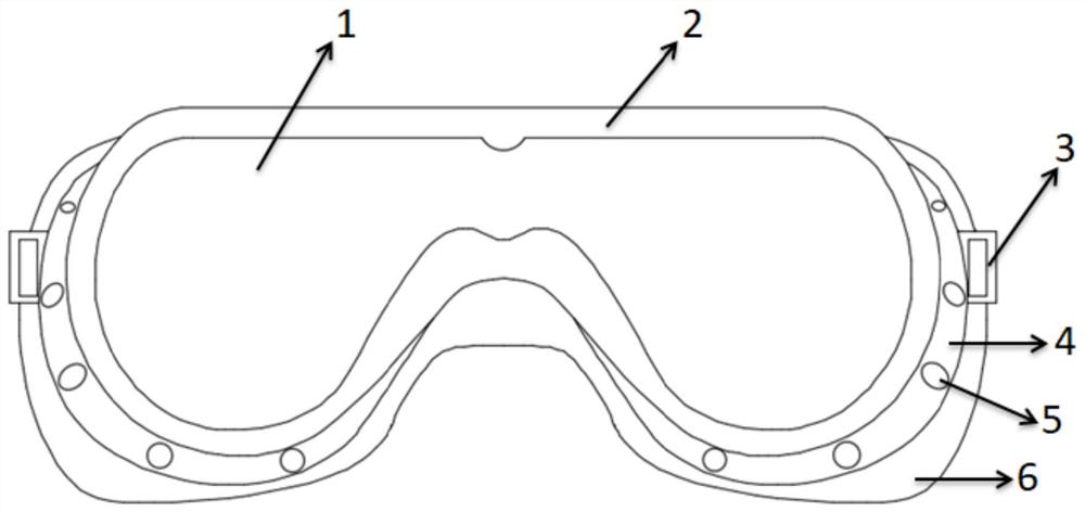 一种全密封的护目镜
