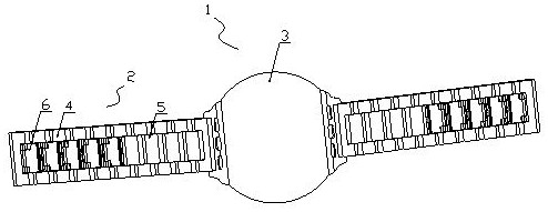 一种表带长度调节机构、表带和手表