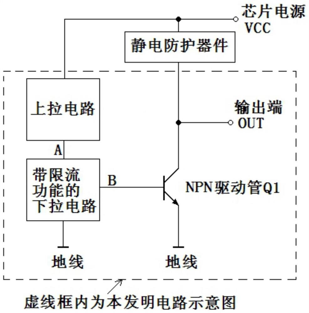 一种电源与地线接反时限制驱动管电流的电路