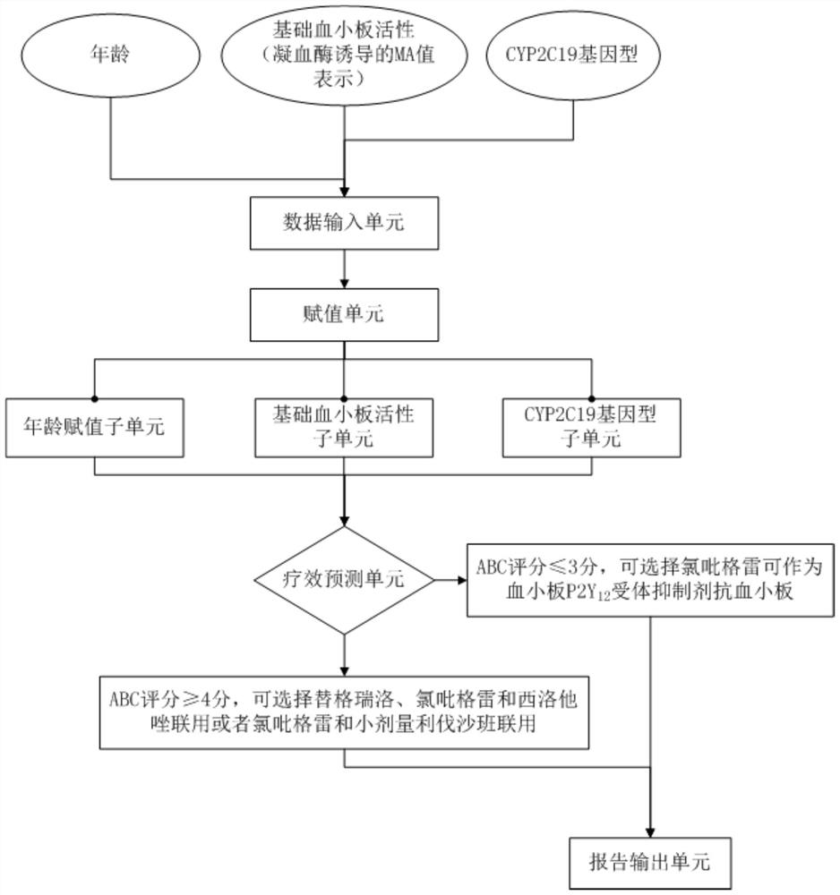 一种预测氯吡格雷抗血小板疗效的模型及其应用