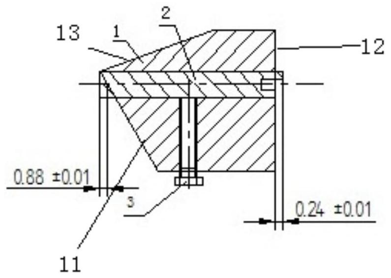 一种空间距离检测量具及方法