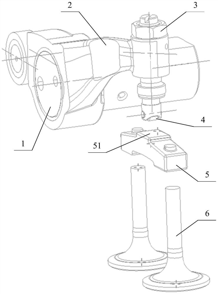 防偏磨的滚轮式气门摇臂组合装置