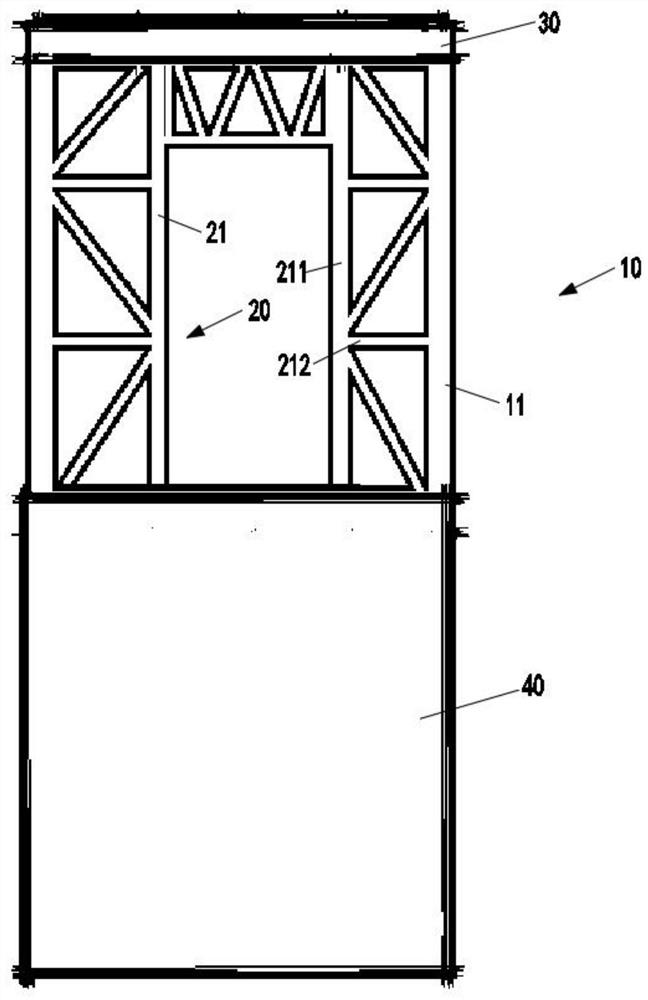 一种圈梁加强式冷弯薄壁型钢电梯井道体系