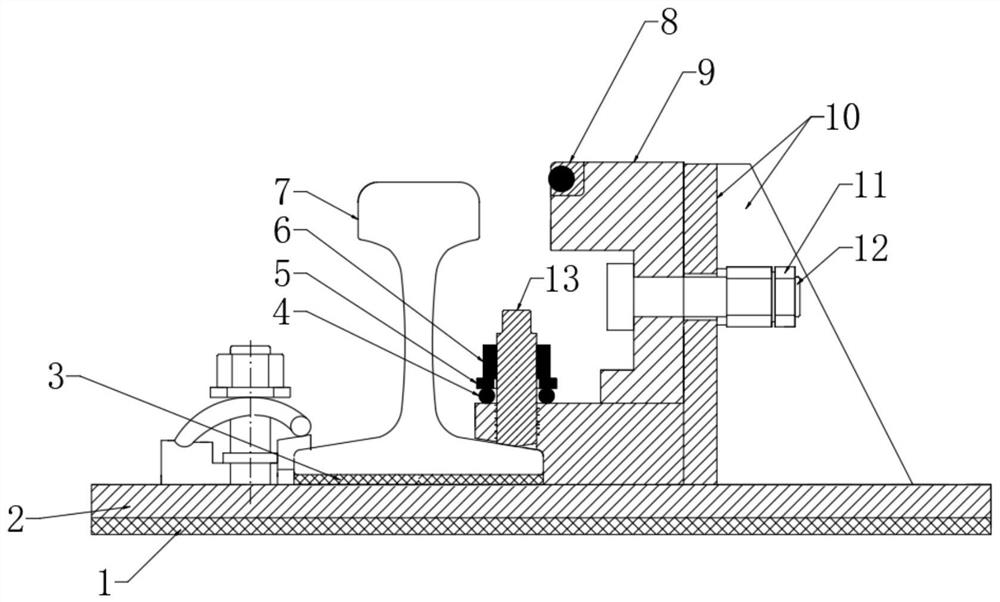 一种用于轨道钢轨的新型装置