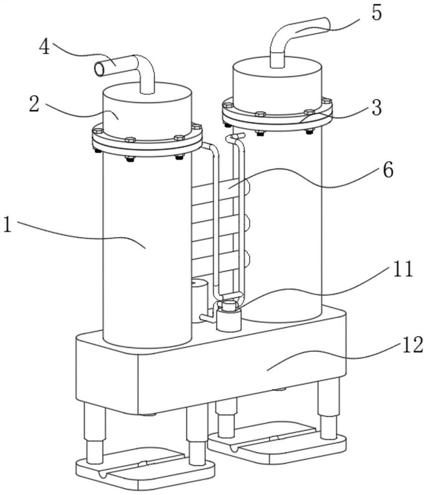 一种可进行更换的空气压缩机用多级过滤装置