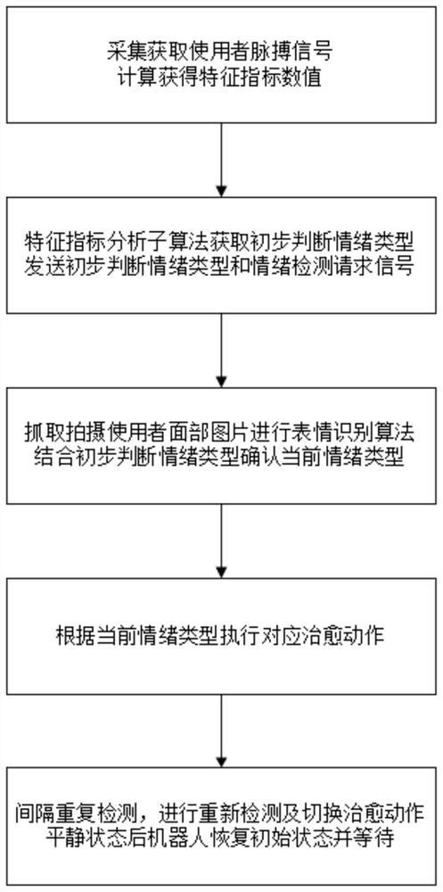 一种面向独居人群的机器人智能情绪识别治愈方法