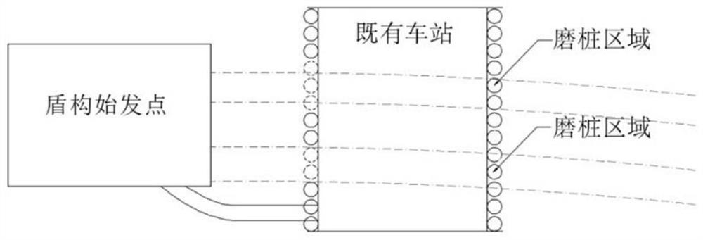 一种盾构切削既有车站钢筋混凝土围护桩施工方法