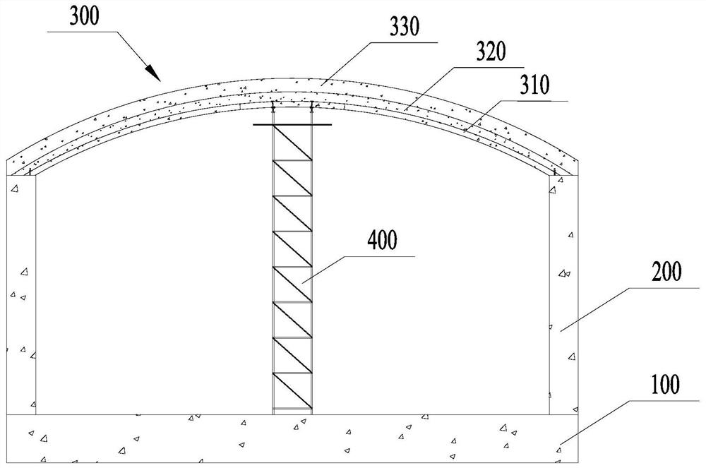 筒仓的仓顶及其施工方法