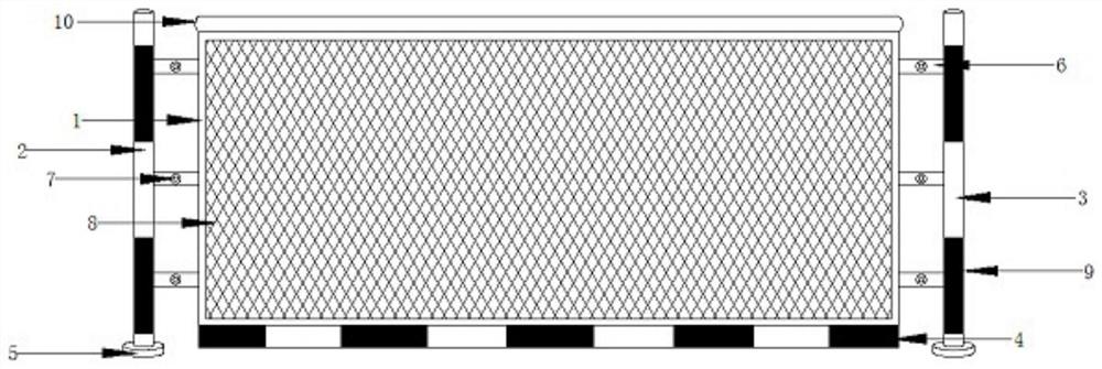 一种建筑安全用防护栏及其安装方法