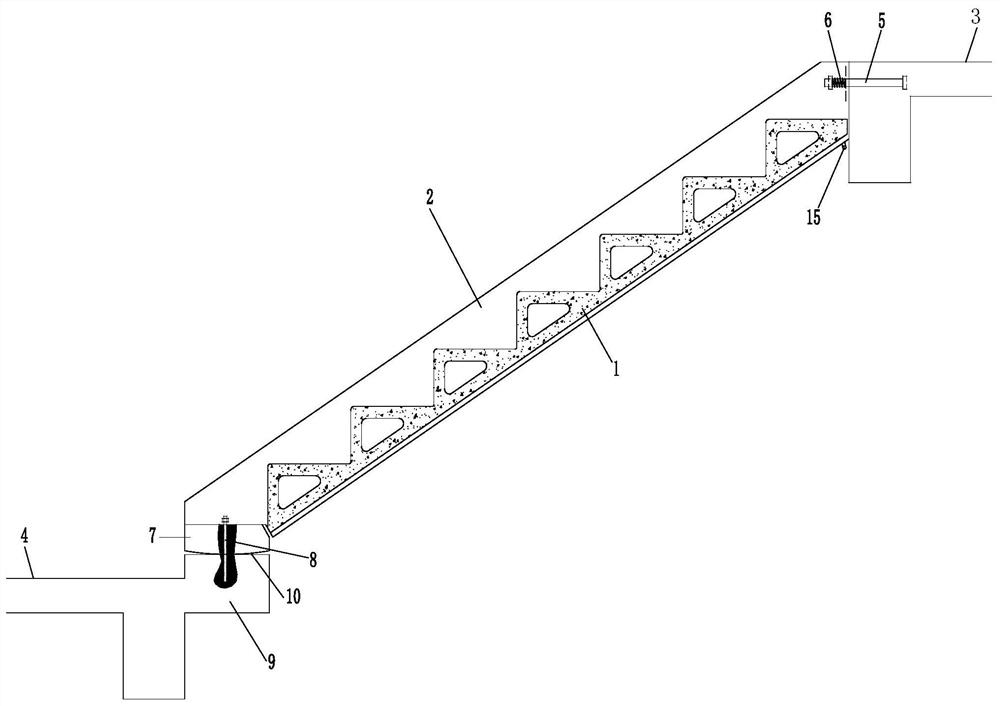 钢-混凝土组合装配式楼梯梯段