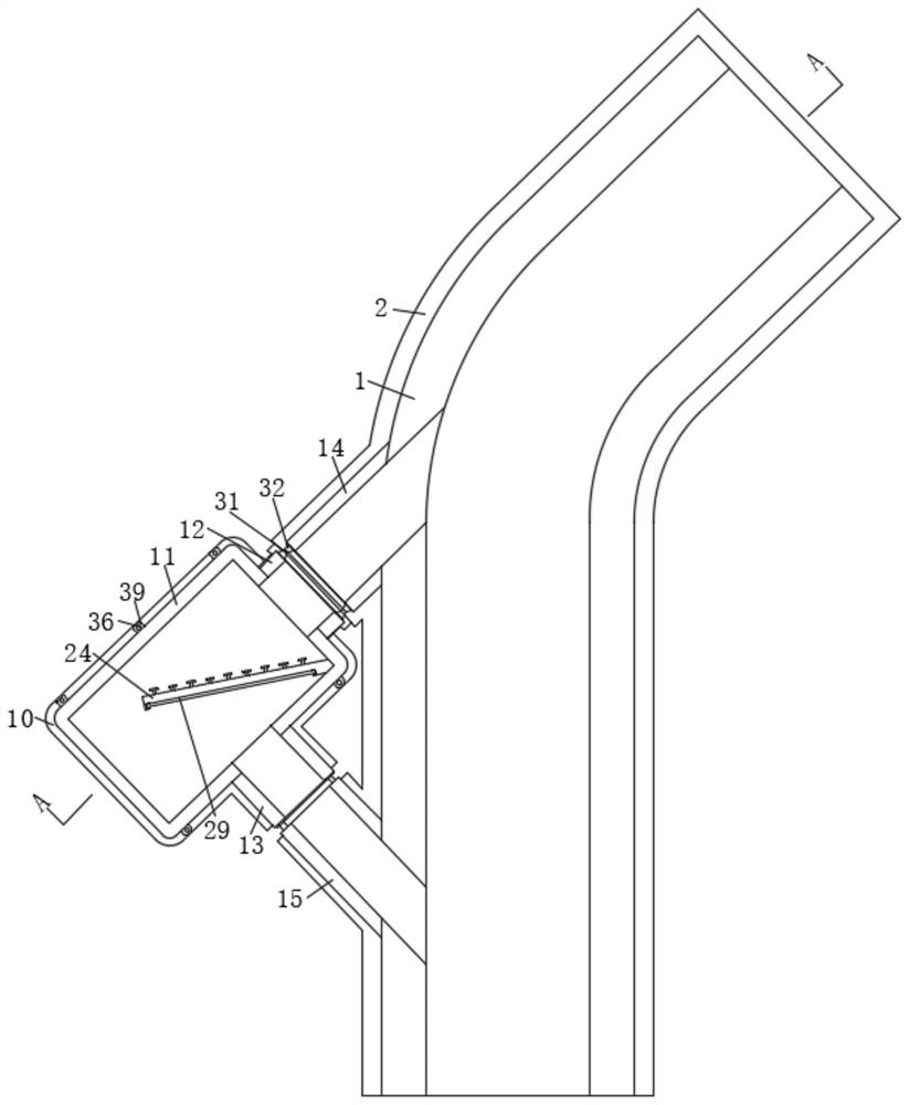 一种适用于弯道陡槽溢洪道的混凝土建筑桩基