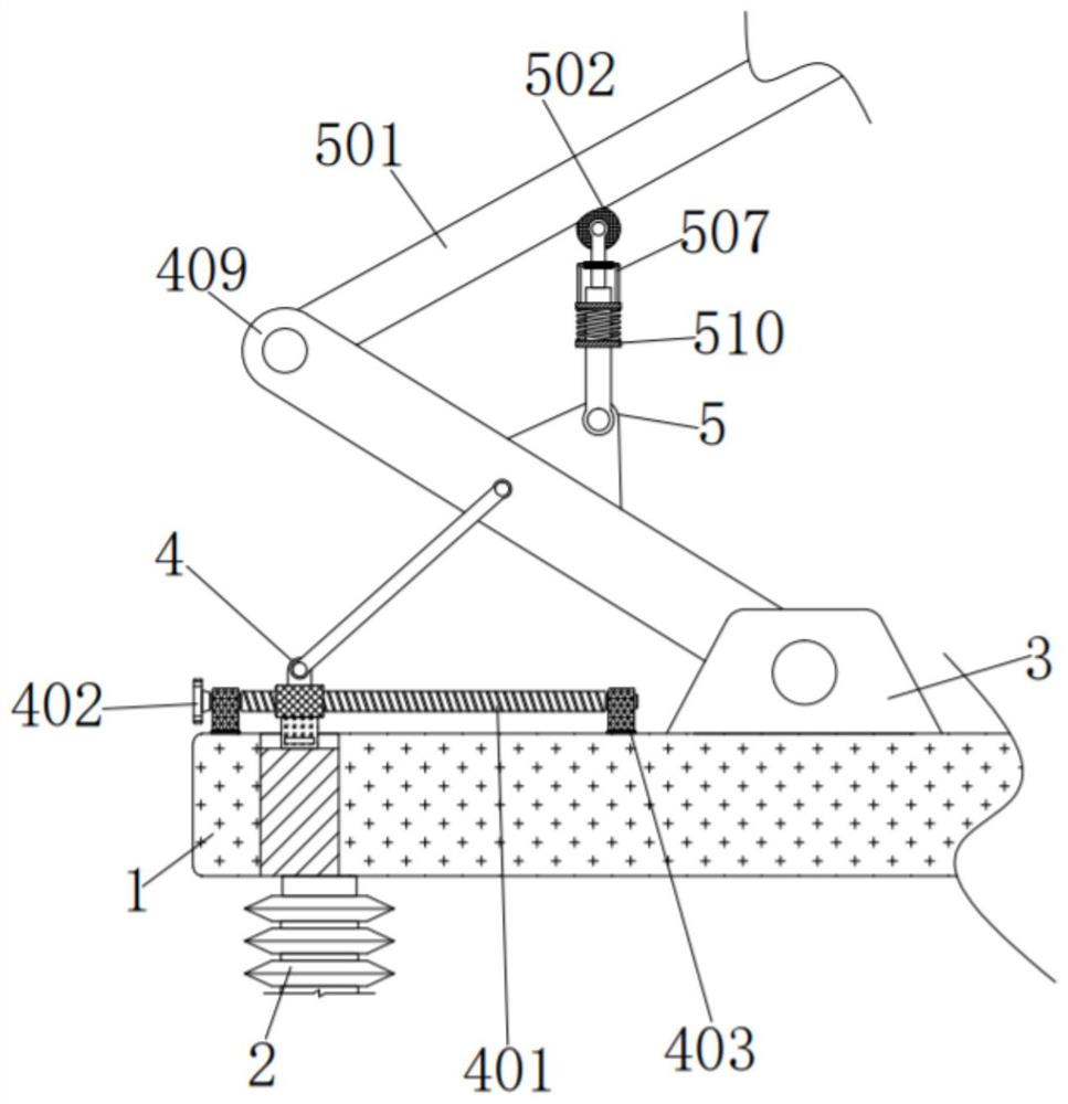 一种适用于轨道车辆受电弓维修调试组装支撑杆