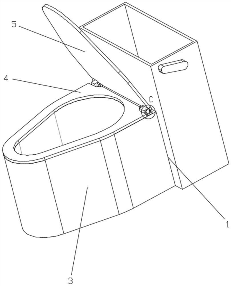 一种旋转可选择位置锁定式坐便器垫