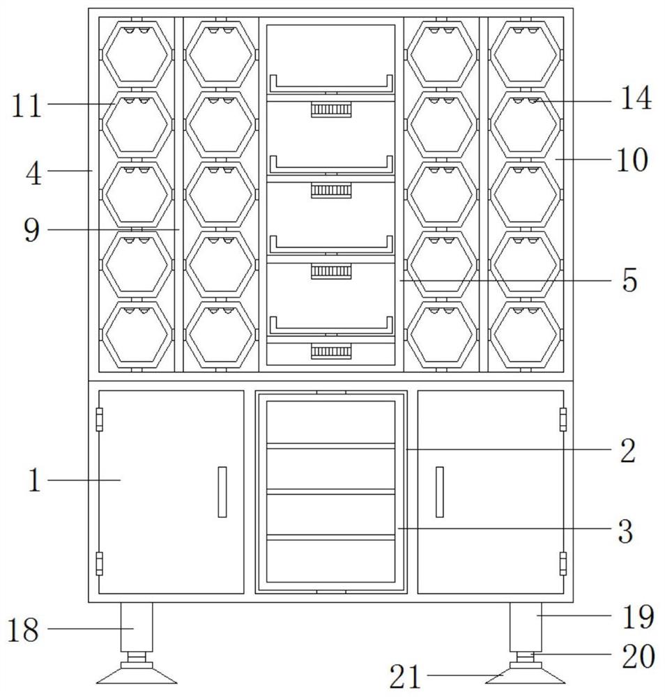 一种室内设计用隔断架