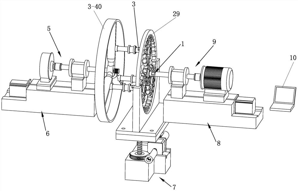 一种可变尺寸的RV减速器行星齿轮应力测量装置及方法