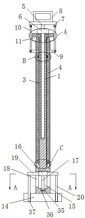 一种建筑楼房施工临时用的防护栏杆结构