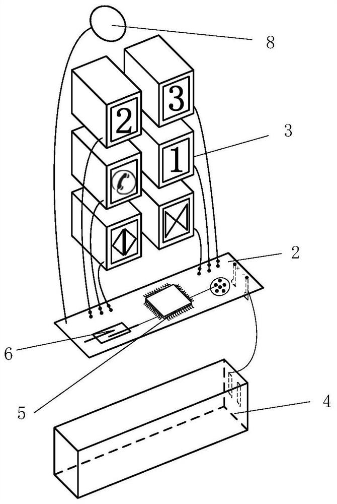 一种电梯按键无接触控制装置