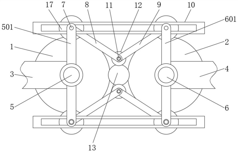 一种金属轴体加工用滚丝机螺纹成型机构