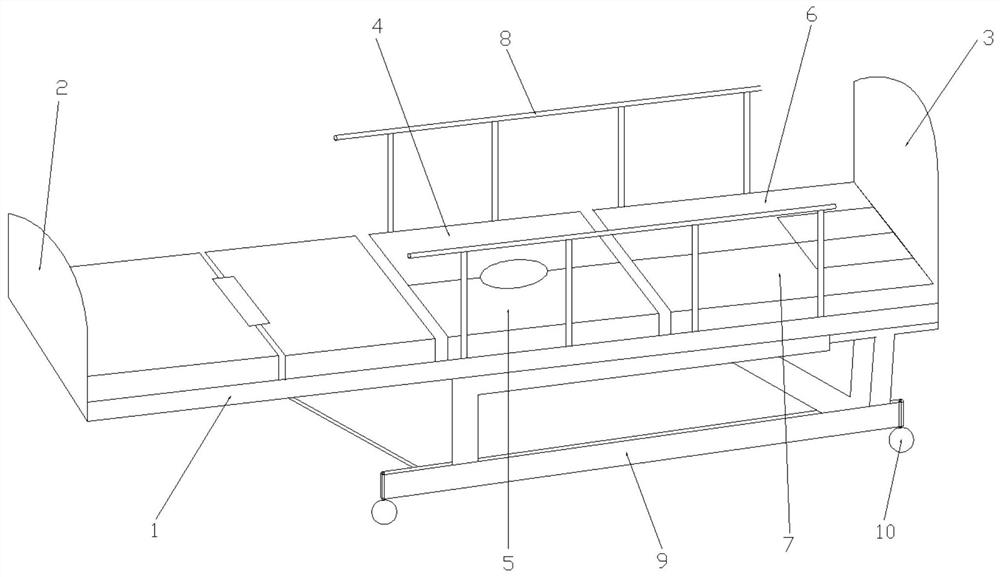 一种具有辅助翻身功能的病人护理床