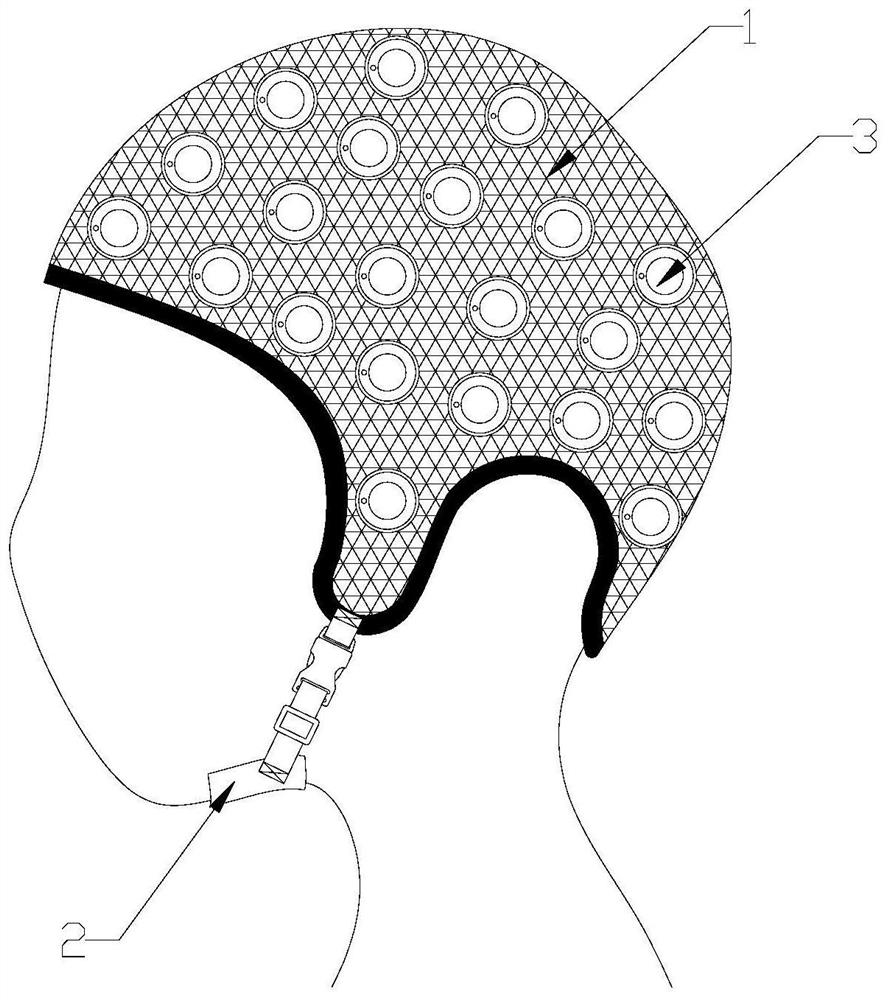 一种动态脑电图专用帽