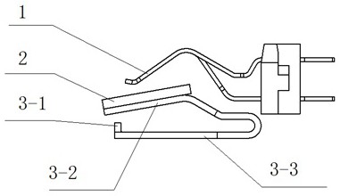 一种应用于宽带接入RJ45插座模块中的线簧弹性支撑结构