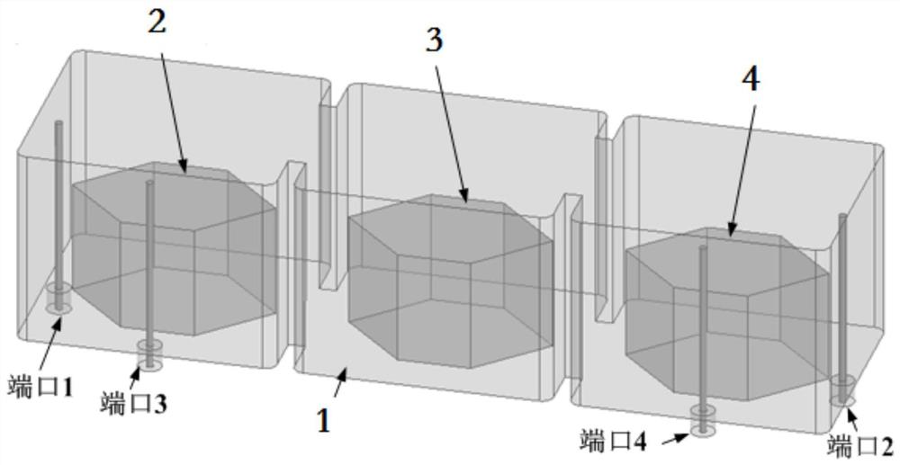 一种具有不同中心频率的双通道滤波器