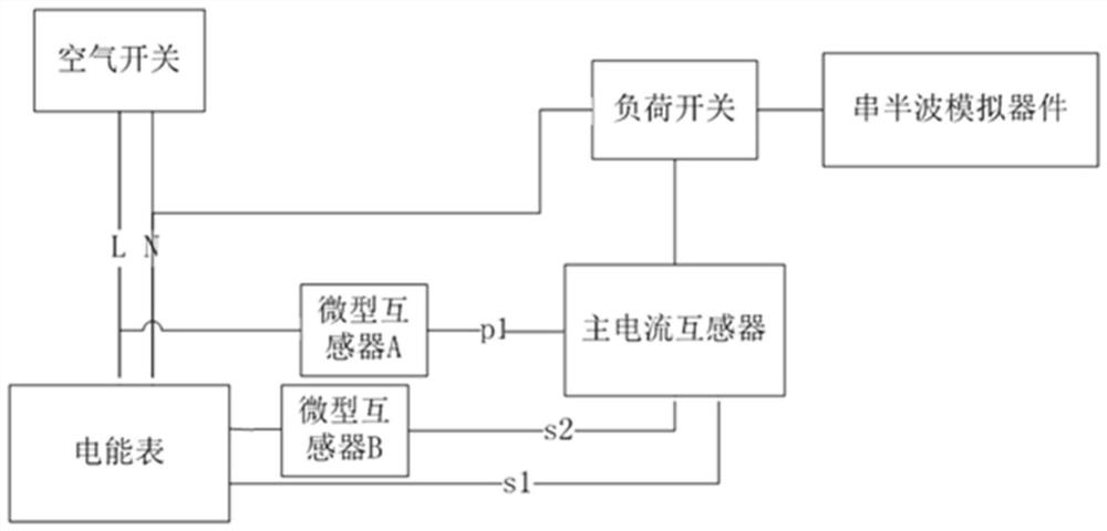 一种串半波整流型窃电模拟装置及模拟仿真方法