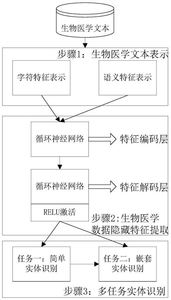 基于逐层感知机制的生物医学嵌套类型实体识别方法