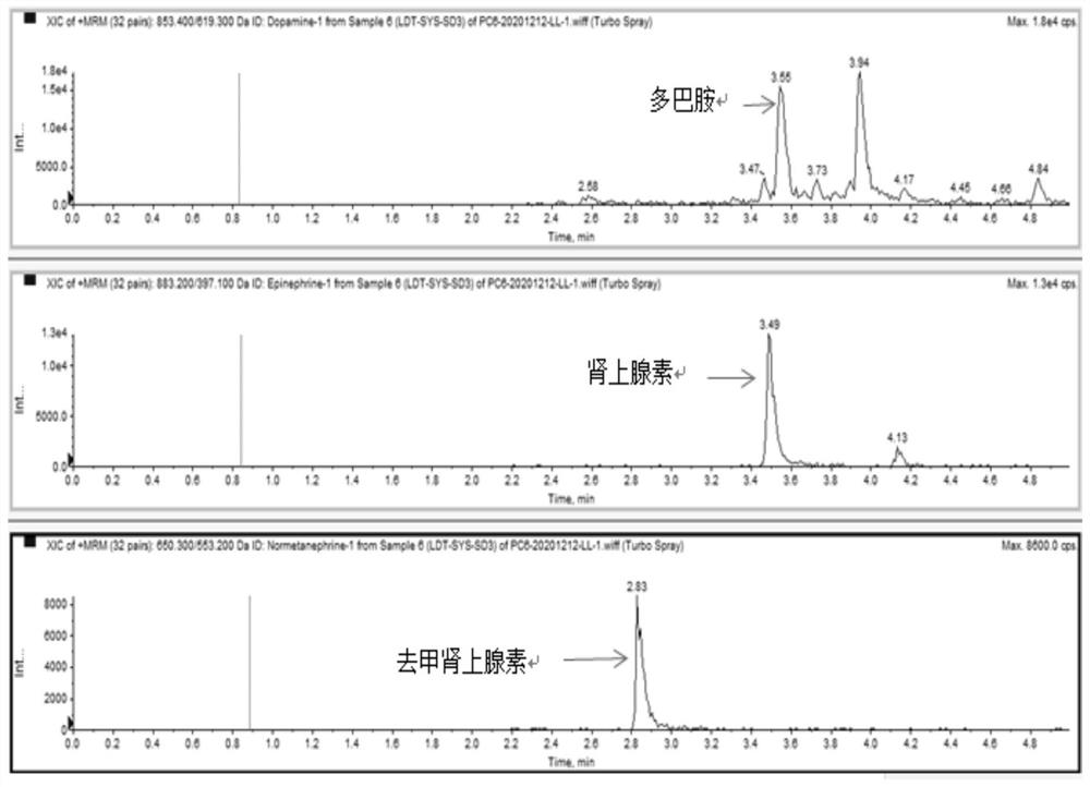 检测人体血浆中儿茶酚胺类物质含量的方法