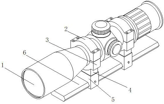 一种具有高效减震功能的瞄准镜连接固定装置