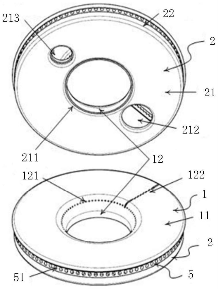 一种火盖组件及燃烧器