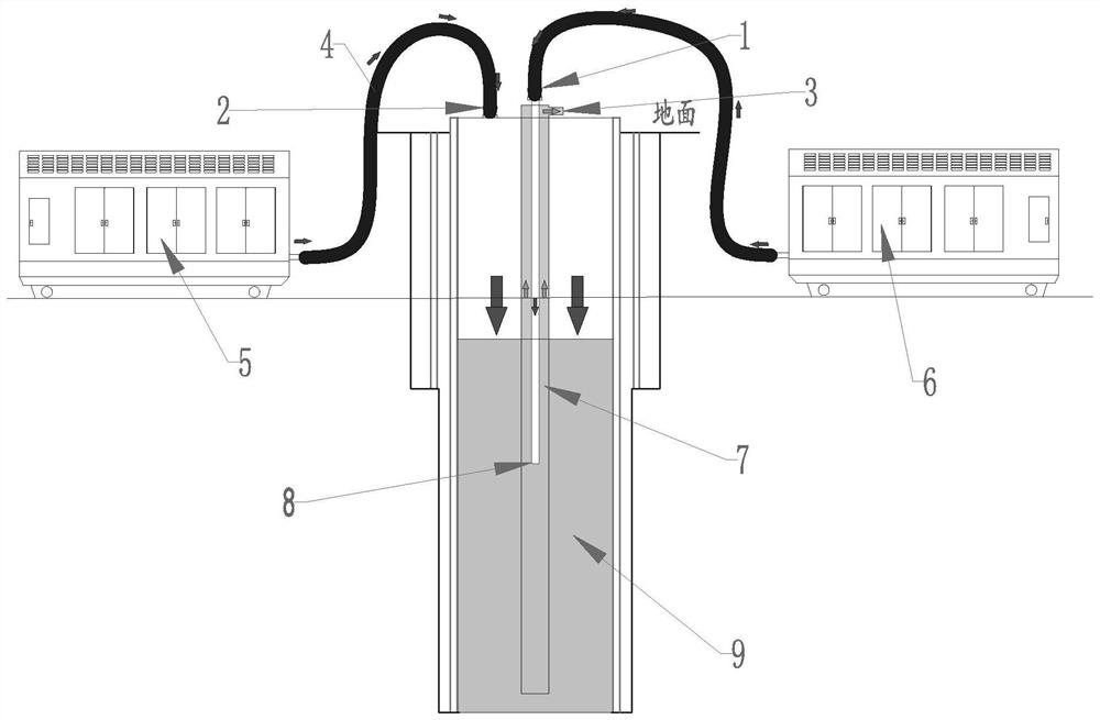 一种双环空增压式提水管路连接结构及其提水方法