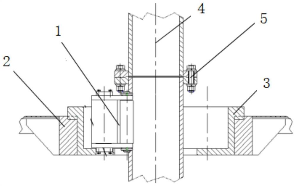 有限空间用分体拆装式灌注桩钻机钻杆定位装置及方法