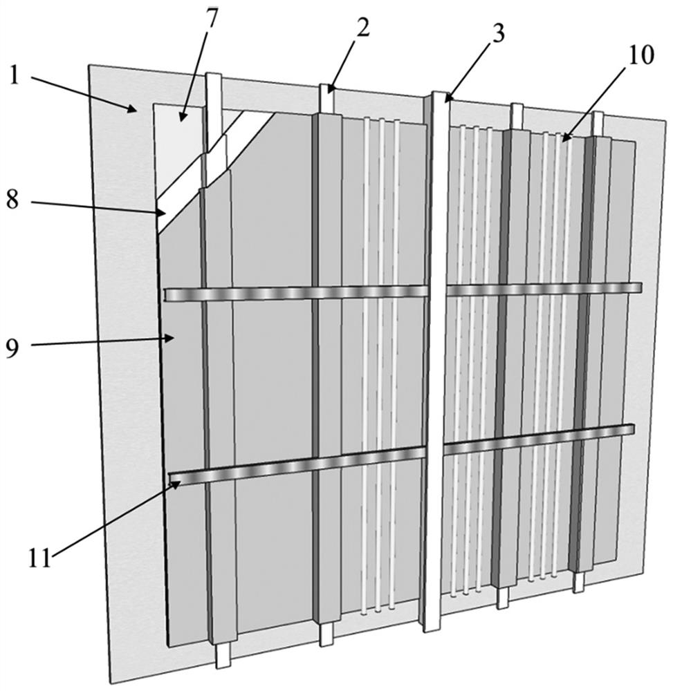 一种箱板装配式钢结构集成墙板及生产工艺