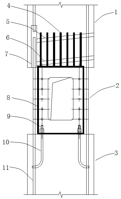 一种灌浆预制件连接节点结构及装配式地下车站