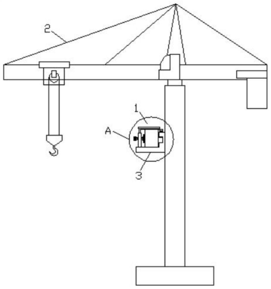 一种实时塔吊倾斜测量装置