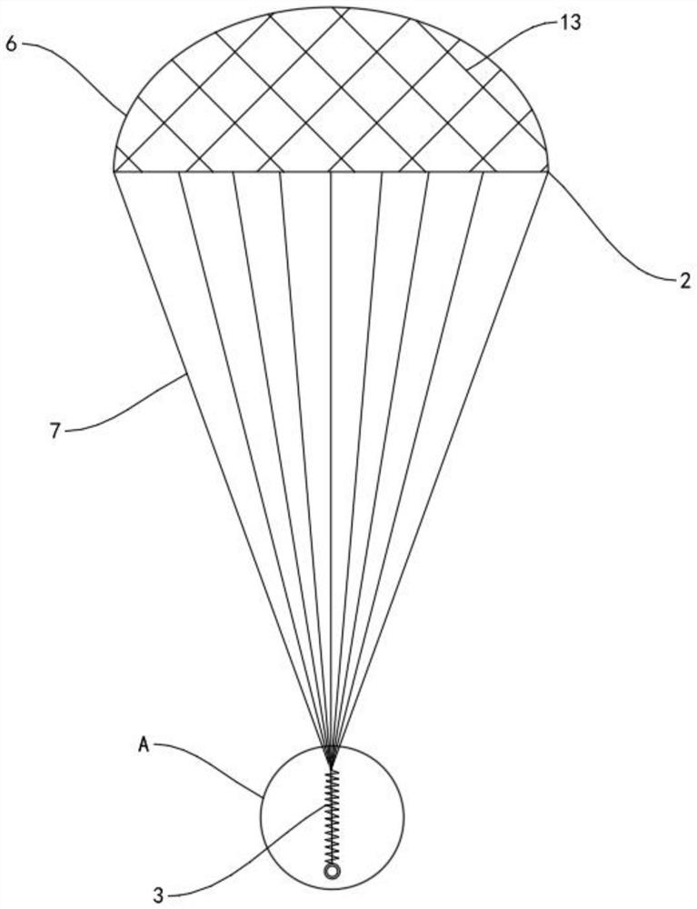 一种服装降落伞一体装置