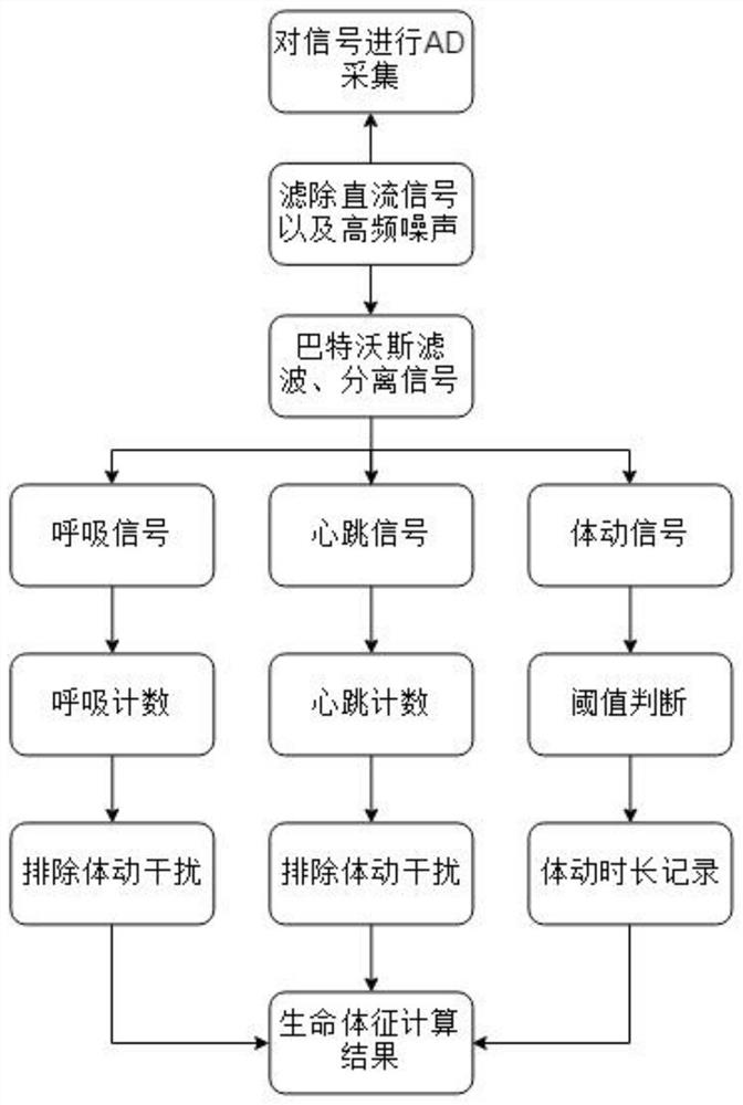 一种基于压电薄膜传感器的生命体征提取算法及系统