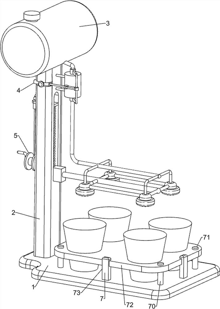一种盆栽用可定时定量的浇水设备