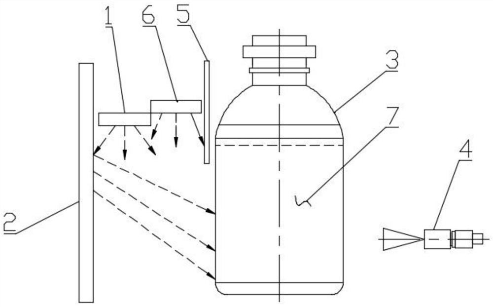 大容量溶液瓶内异物检测用灯检机构及灯检方法