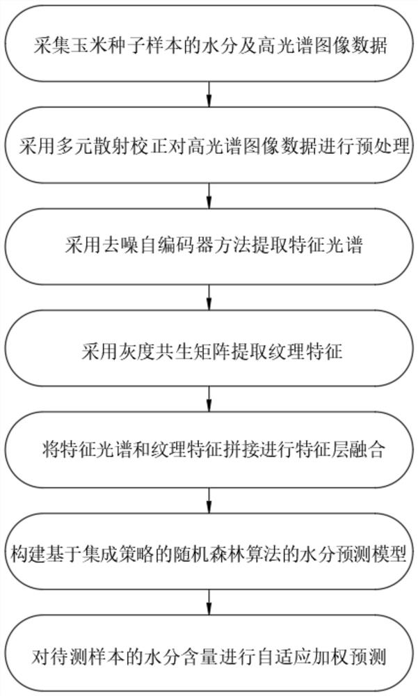 一种基于近红外高光谱的单粒玉米种子水分含量检测方法