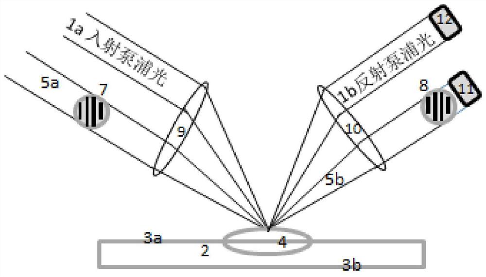 一种探测反射光变化的装置及方法